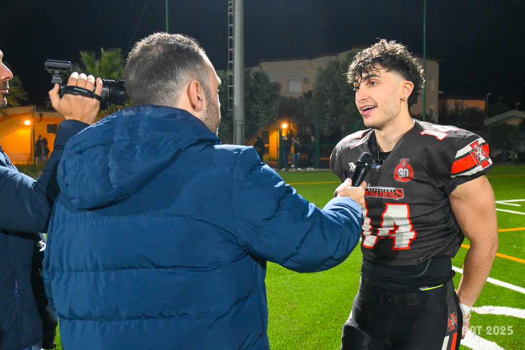 a dx il qb Federico Dessì (Foto Battista Battino)
